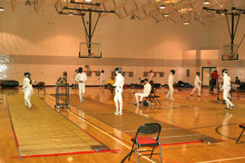 GAC Gym during the 2008 Pentathlon Camp Fencing Competition